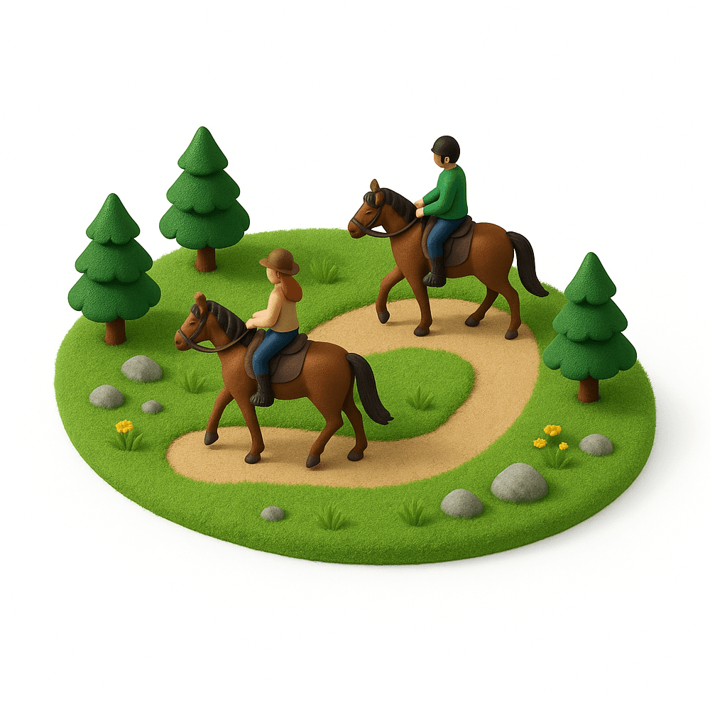 Trail riding icon