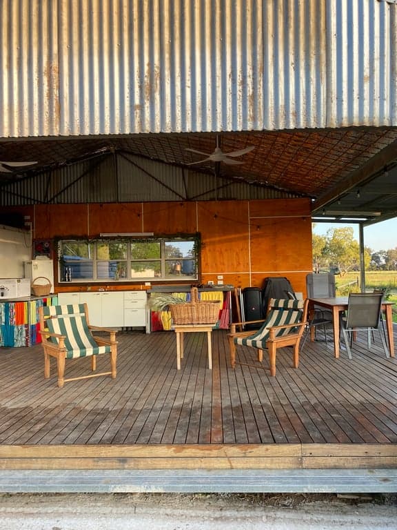 Farm stay with no horses, in our rustic Huntly Hut, Harparary, NSW (photo 2)