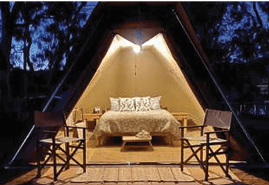 Thumbnail 2 of Glamping tents close to paddocks with all amenities