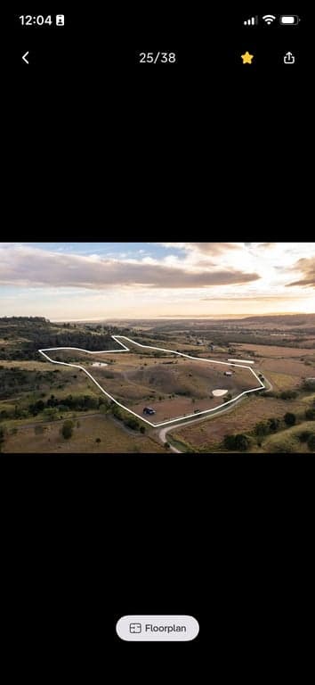 Photo of 2 paddocks with dams