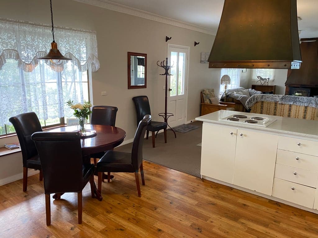Thumbnail 2 of Large cottage with stunning views over paddocks and hills.